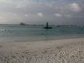 The beach and the sea, Palm Beach, Aruba, America