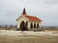 La chapelle et la mer en fond, Chapel of Alto Vista, Aruba, Amérique