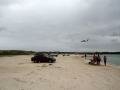 The beach is next to the Reina Beatrix International Airport, Surfside Beach, Aruba, America