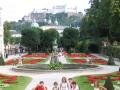 Gardens in Mirabell Palace and Festung Hohensalzburg, זלצבורג, אוסטריה, אירופה
