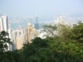 The center of HongKong seen since the Victoria peak, הונג קונג, סין, אסיה