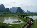 Cross in VTT in the surroundings of Yangshuo, Yangshuo, Trung Quốc, Châu Á