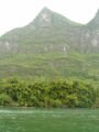 On the Li river (Lijiang) with the sight on wonderful mountains, Li jiang-Guilin cruising river, סין, אסיה