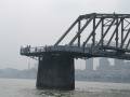 The end of the 1st bridge, Dandong, סין, אסיה