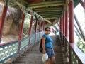 Yue in stairs of Thousand Buddha temple, Lanzhou, סין, אסיה