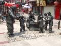 Statues in Tianjin Ancient Culture Street, Thiên Tân, Trung Quốc, Châu Á