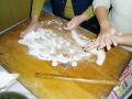 One make initially a sausage of paste , Chinese ravioli recipe, סין, אסיה