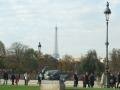 Tuileries Palace with Eiffel tower
