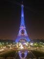 The Eiffel tower in blue: French presidency of the EU
