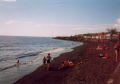 Small beach of black sand in Basse Terre, Basse Terre, Guadeloupe, America