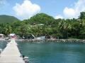 Vue sur la plage de Malendure, Malendure, Guadeloupe, Amérique