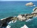 View of atlantic ocean, Pointe des Chateaux, Guadeloupe, America