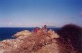 View of Atlantic ocean, Pointe des Chateaux, Guadeloupe, America