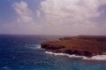 Vue à l'entrée de la porte d'Enfer, Pointe de la Grande Vigie, Guadeloupe, Amérique