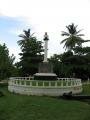 Bust in memory of Christopher Columbus, Sainte Marie, Guadeloupe, America