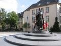The statue of Grande-Duchesse Charlotte, on the Clairefontaine square (Jean Cardot)