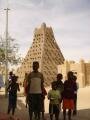 Minaret de la mosquée de Sankoré, une des plus grandes écoles coraniques du 16ème siécle, Tombouctou, Mali, Afrique