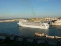 Big Liner in the port of Malte, view 2