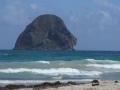 Diamond Rock from Anse Cafard, Le Diamant (Diamond Rock), Martynika, Ameryka