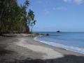 The beach of Anse Couleuvre, Le Prêcheur, Martynika, Ameryka