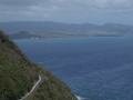 The road on the Morne Larcher (478 m), Le Diamant (Diamond Rock), Martynika, Ameryka