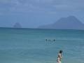 The Diamant roch from the Salines beach, Sainte-Anne, Martynika, Ameryka