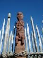 Hamilton Garden, statue maori