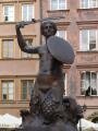 Sculpture of The Warsaw Mermaid in the Old Town Market Place, Warszawa, Ba Lan, Châu Âu