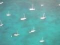 Les yachts près de la plage de Corossol, Corossol, Saint Barthélemy, Amérique