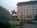 La statue du Prince Mihailo sur la place de la république