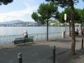 Walking next to the Lake Geneva